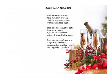 Życzenia na nowy rok