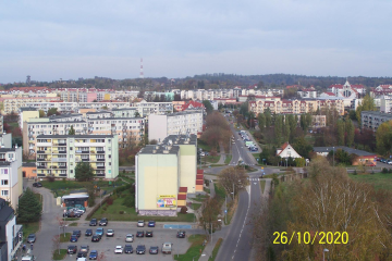 Panorama miasta jaką widać z Wieży Ciśnień