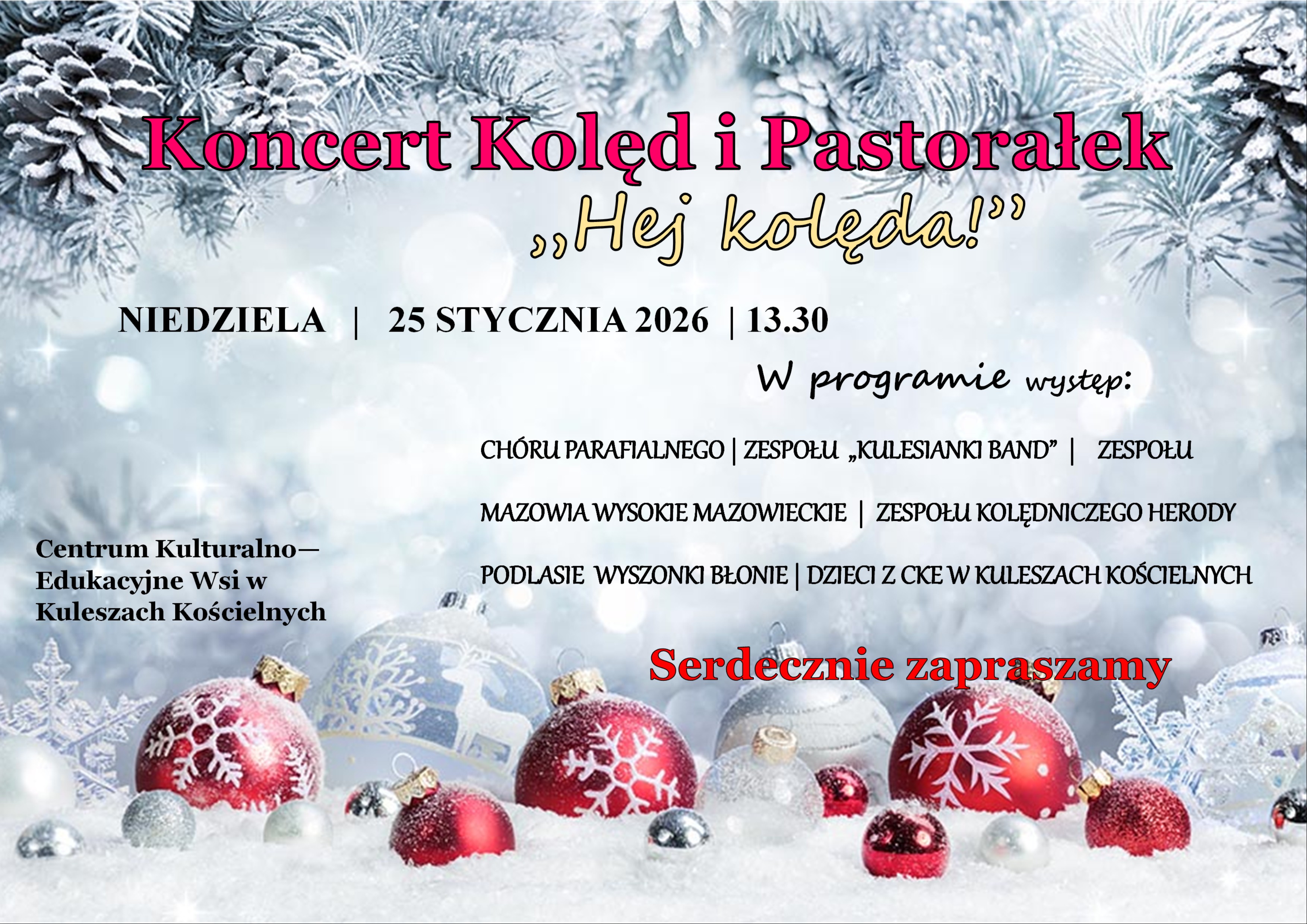 Koncert Kolęd i Pastorałek „Hej kolęda!”