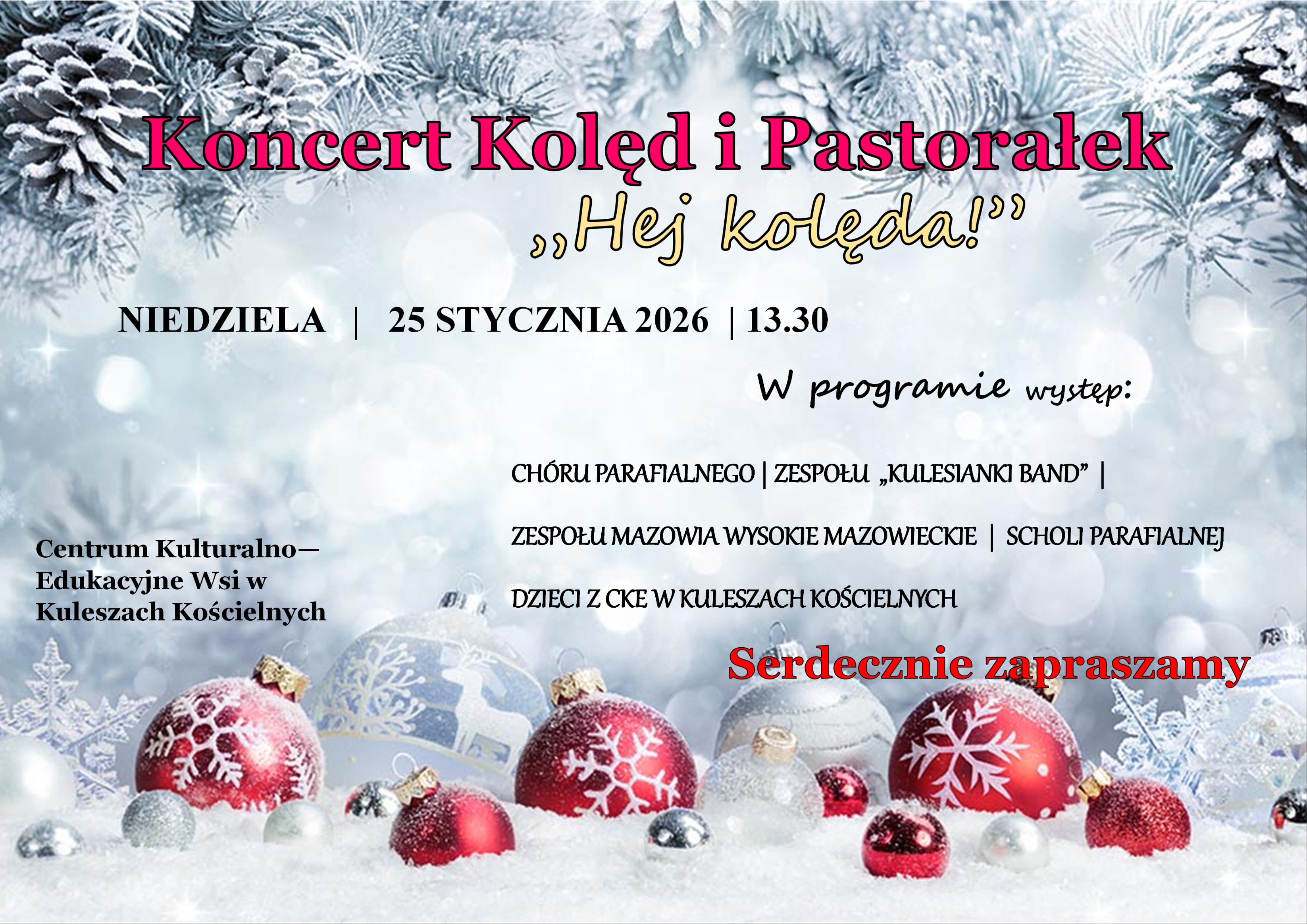Koncert Kolęd i Pastorałek „Hej kolęda!”