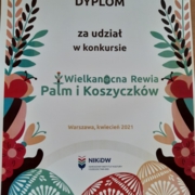 Dyplom za udział dla KGW ,,KULESIANEK