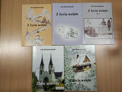 Zdjęcie 5 zbiorów wierszy Jana Dmochowskiego